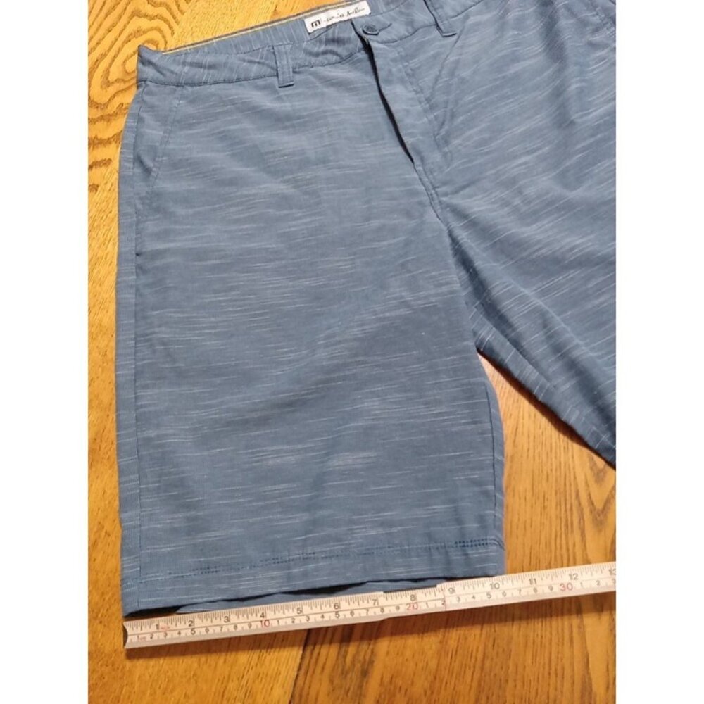 TRAVIS MATHEW Shorts Mens 34 GRAY BLUE Preowned Summer Spring Vacation Used - Picture 3 of 8